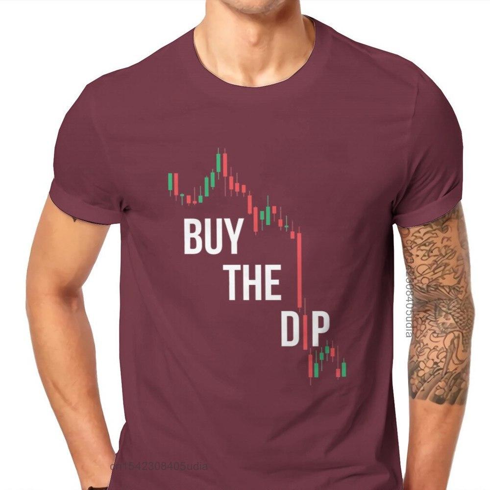 Buy The Dip Btfd Bitcoin Cryptocurrency Meme T Shirt Vintage Graphic Oversized O-Neck Tshirt Top Sell Harajuku Men's Streetwear
