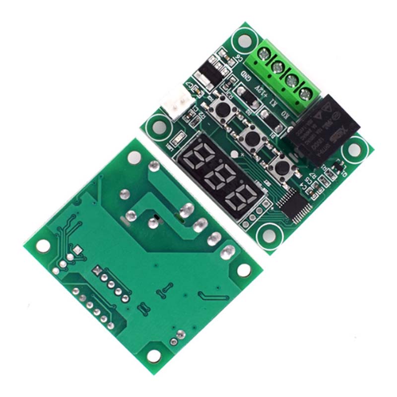 W1209 DC 12V Heat Cool Digital Thermostat Temperature Controller Miniature Thermostat Temperature Control Switch Panel XH-W1209