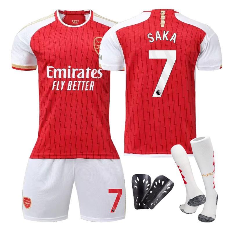 2324 Arsenal's Home Football Uniform Set Jersey No. 8 Udgau 7 Saka Player Version Fan Team
