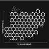 2P Honeycomb Style Car Stickers Oil Tank Body Decor Headlight Tint Film Decal