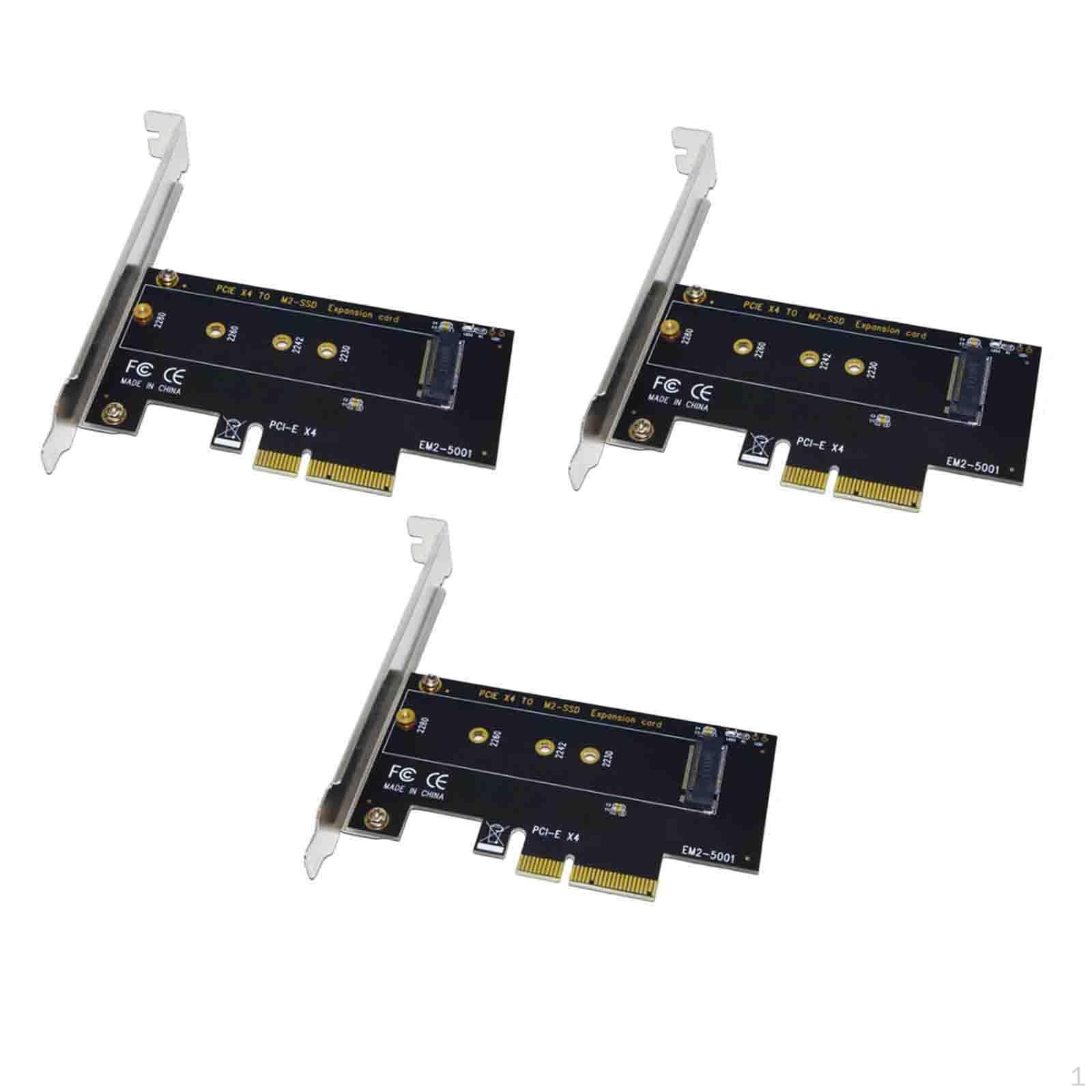 

Expansion Card, NVMe Riser Stable Performance Practical Sturdy PCI Adapter M Key SSD