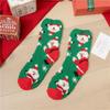 Cozy Coral Fleece Christmas Socks: Velvet Santa Half-Sided, Warm Floor Stockings for Autumn & Winter