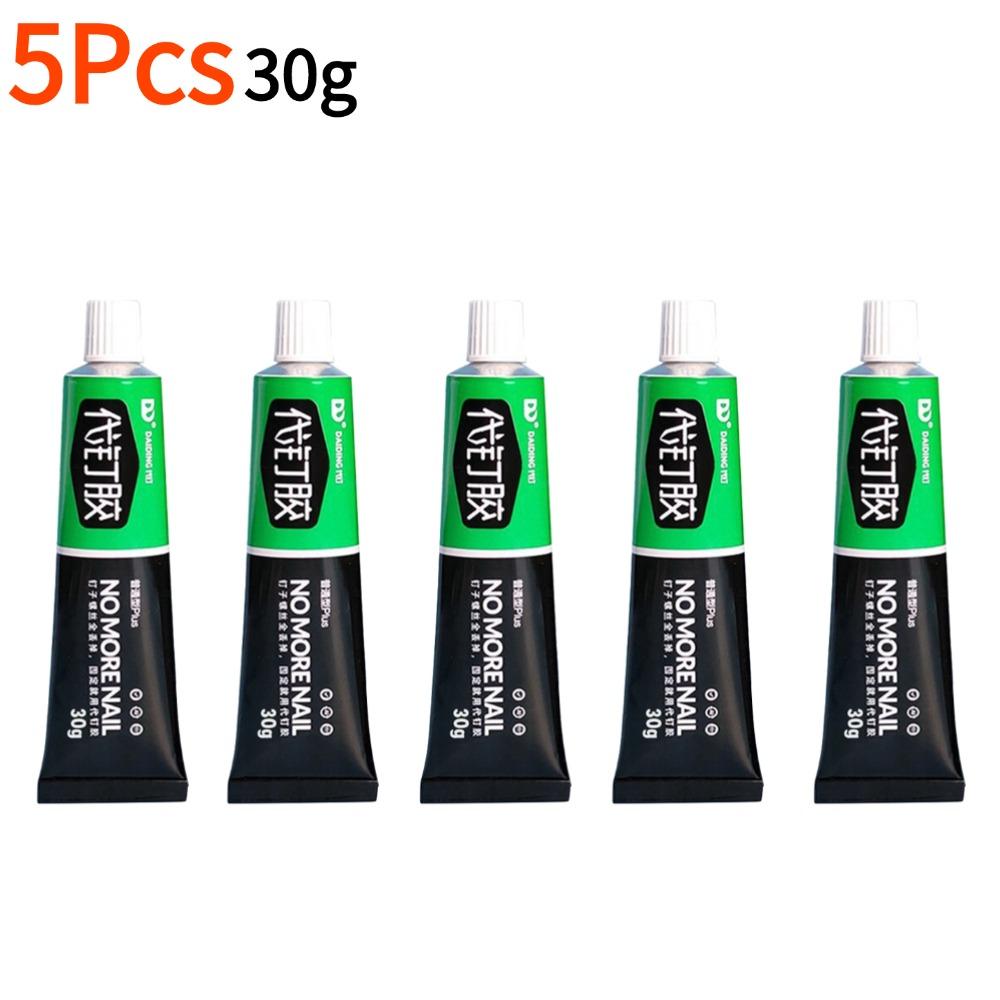 1-5Pcs 30g/60g All-Purpose Glue Quick Drying Glue Strong Adhesive Sealant Fix Glue Nail Free Adhesive Plastic Glass Metal