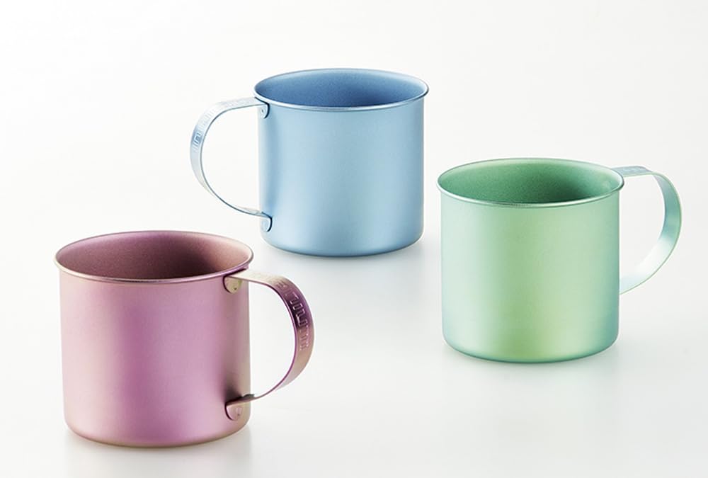 Yokoyama No Titanium "Tsubamejuku Waza" Mug, 320ml, Green, TM-400G