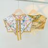 Floral Pattern Fake Collar Shawl Lace Up Vintage Poncho Cape Fashion Decorative Scarf  Ladies