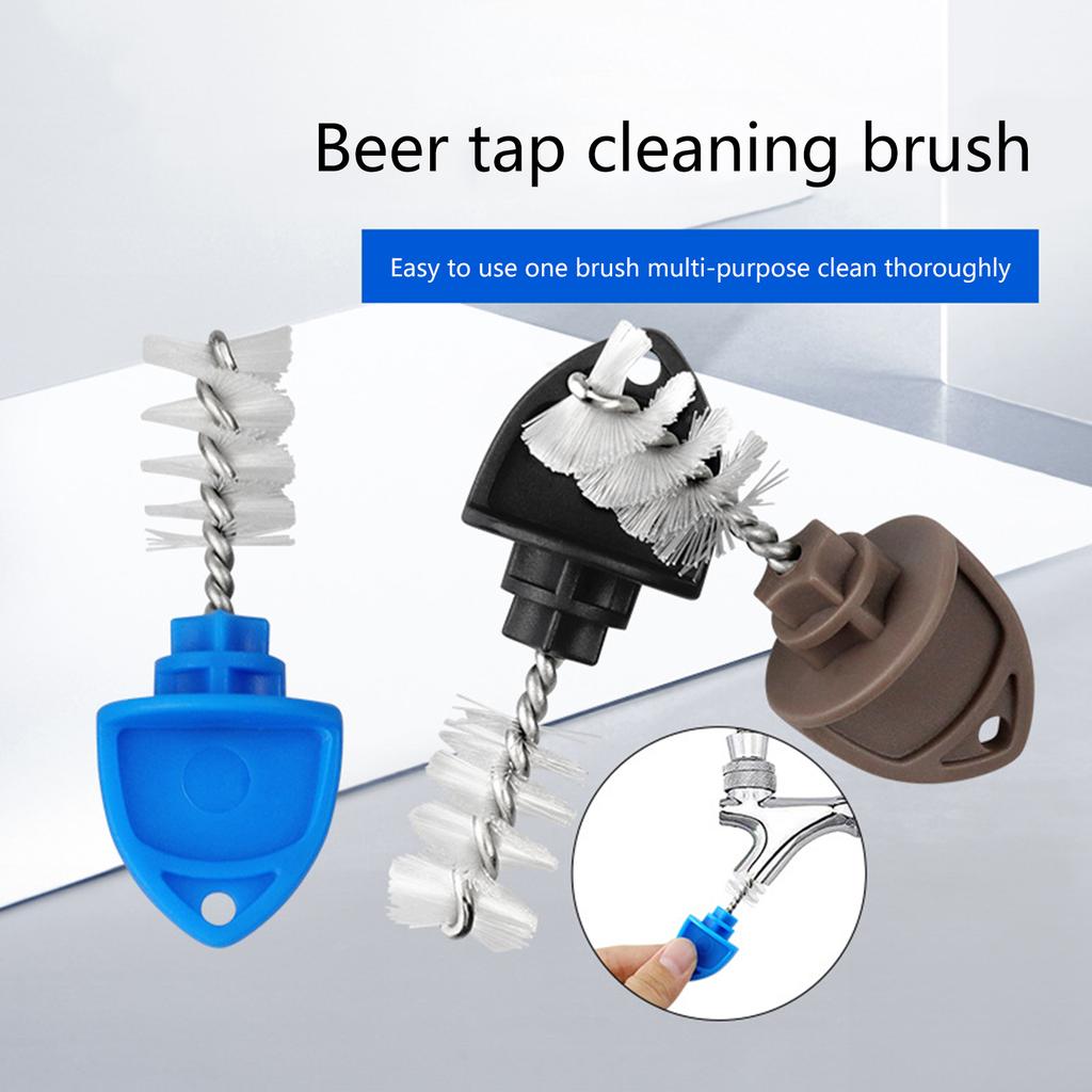 10pcs Beer Plug Tap Brush Beer Tap Plug Brush Beer Faucet Tap Cleaning Brushes Faucet Plug Brush for Bar Home Use