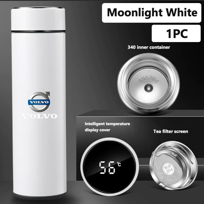 Car Cup Holder Insulated Flask Stainless Steel Auto Travel Thermos For Volvo V40 V60 C30 C70 S60 S80 S90 XC40 XC60 XC70 XC90 T6