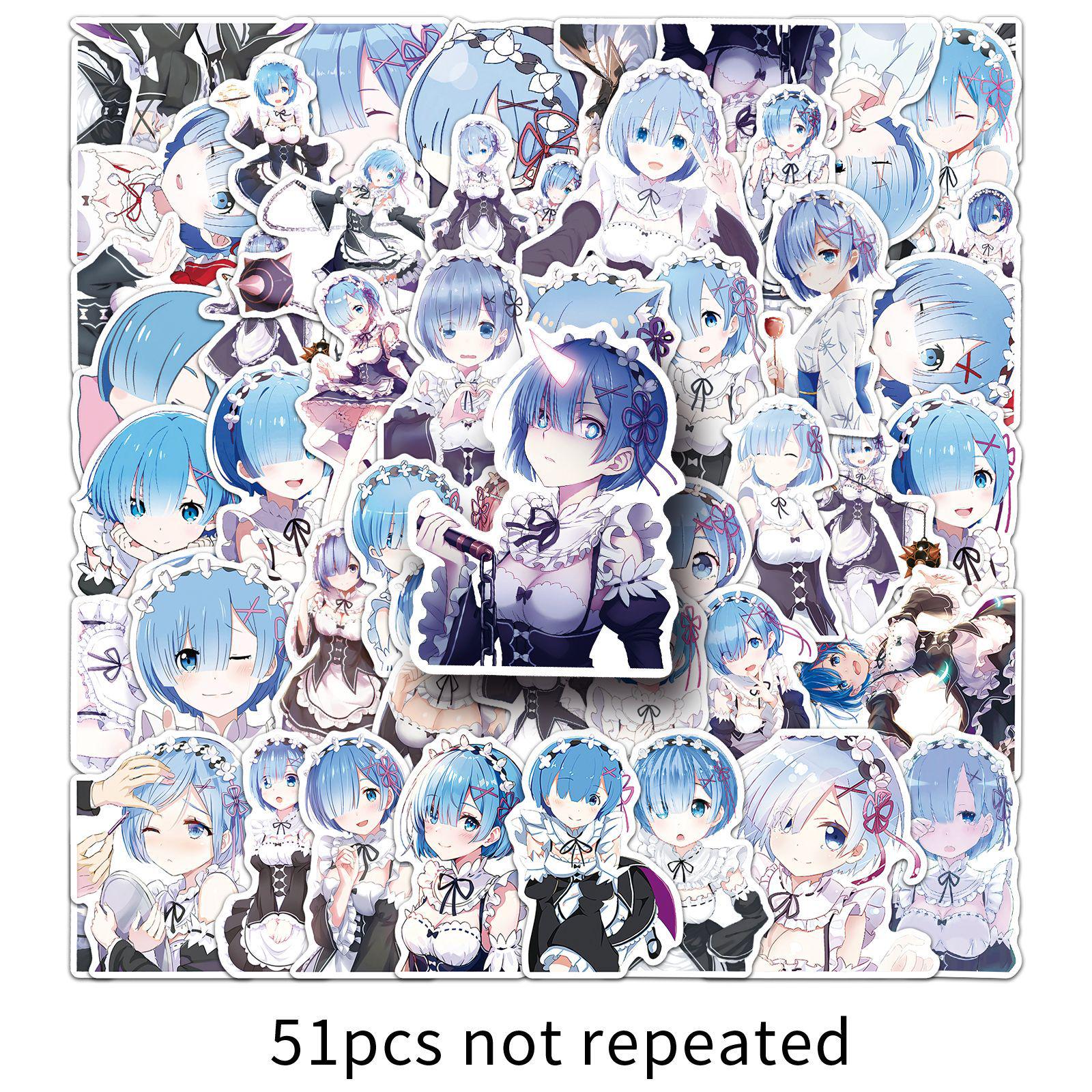 Cute Japanese Anime Character Stickers - HD, Waterproof, DIY for Notebook & Journal