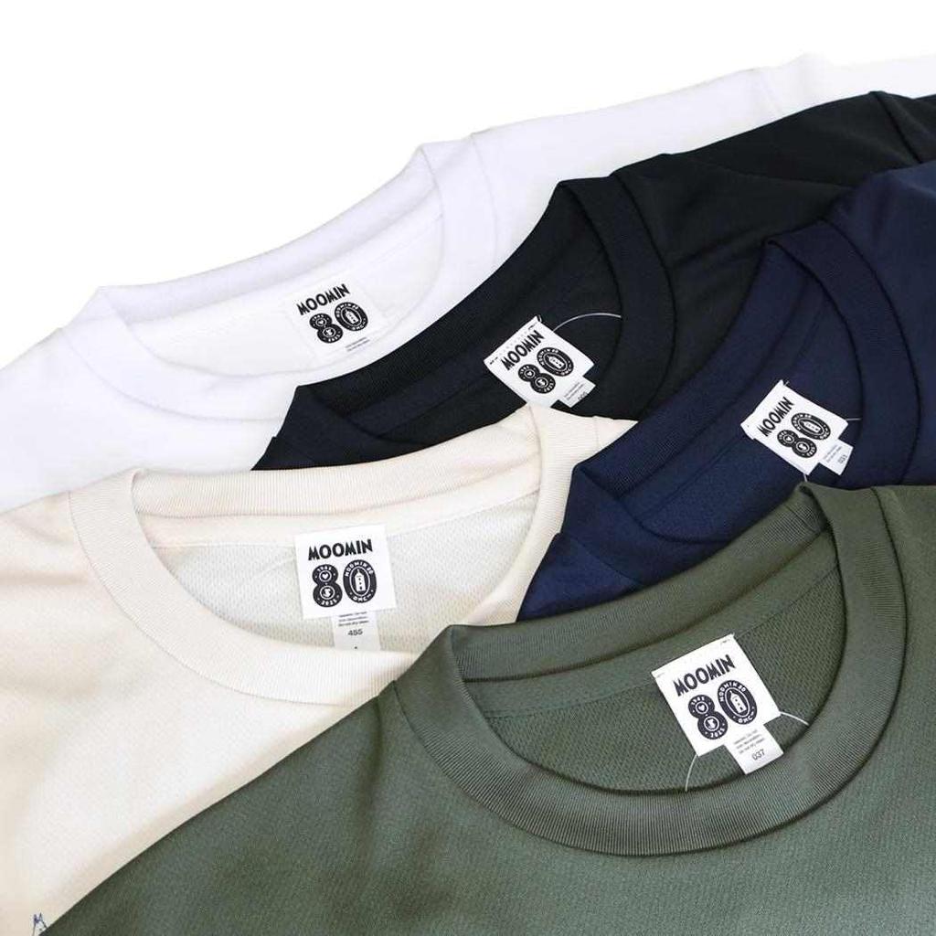 Moomin 80th Anniversary Dry T-Shirt All Star Black Size L
