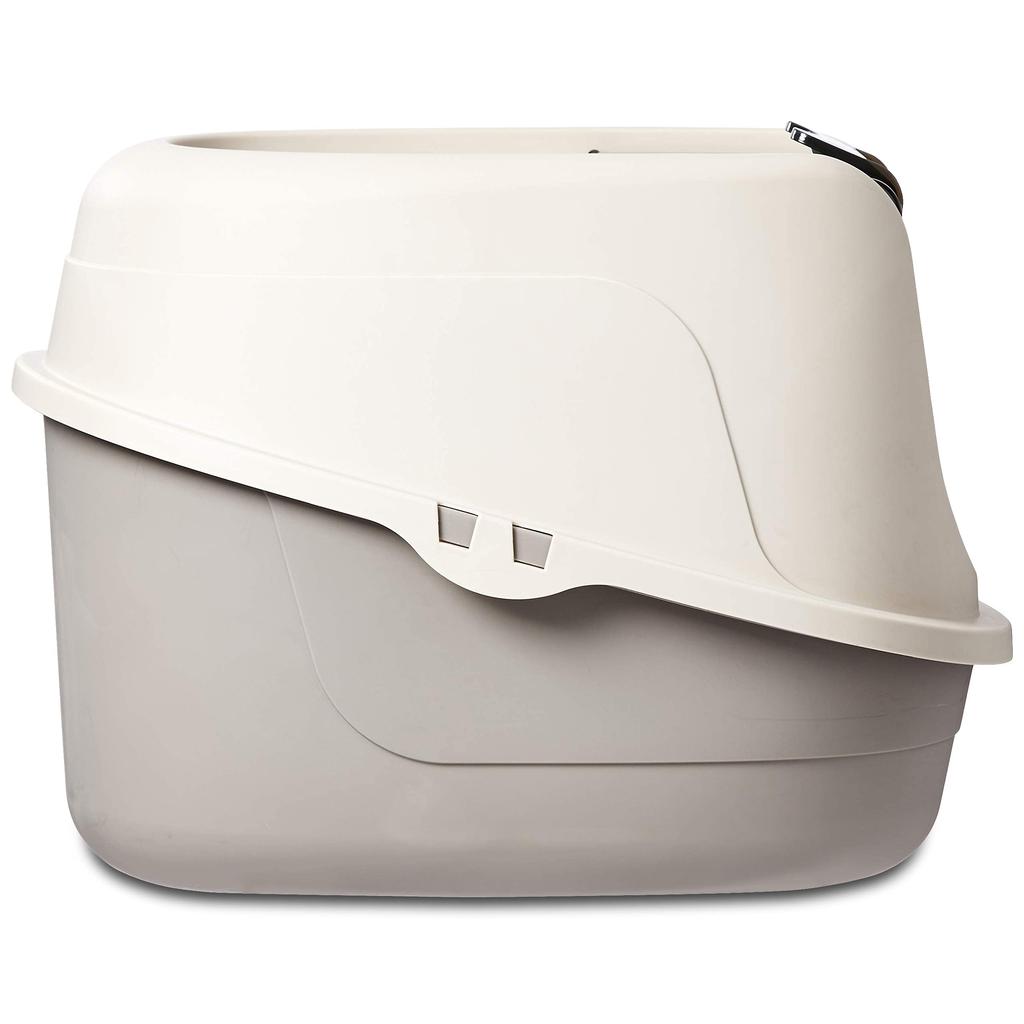 Amazon Basics Cat Litter Box with Hood, 53 X 41 X 38 Cm, Standard, Multicolor