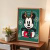 DIY Diamond Painting Deer Antler Mickey Cross Stitch Kit Mosaic Art Diamond Painting Full Circle Diamond Home Decoration