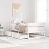 VidaXL Bed Frames Without Mattress White 75x190 Cm Solid Pine Wood 3307147