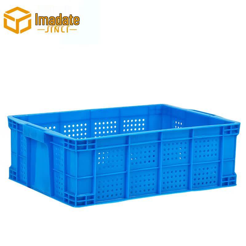 JINLI Perforated Plastic Storage Crate 505x345x165mm