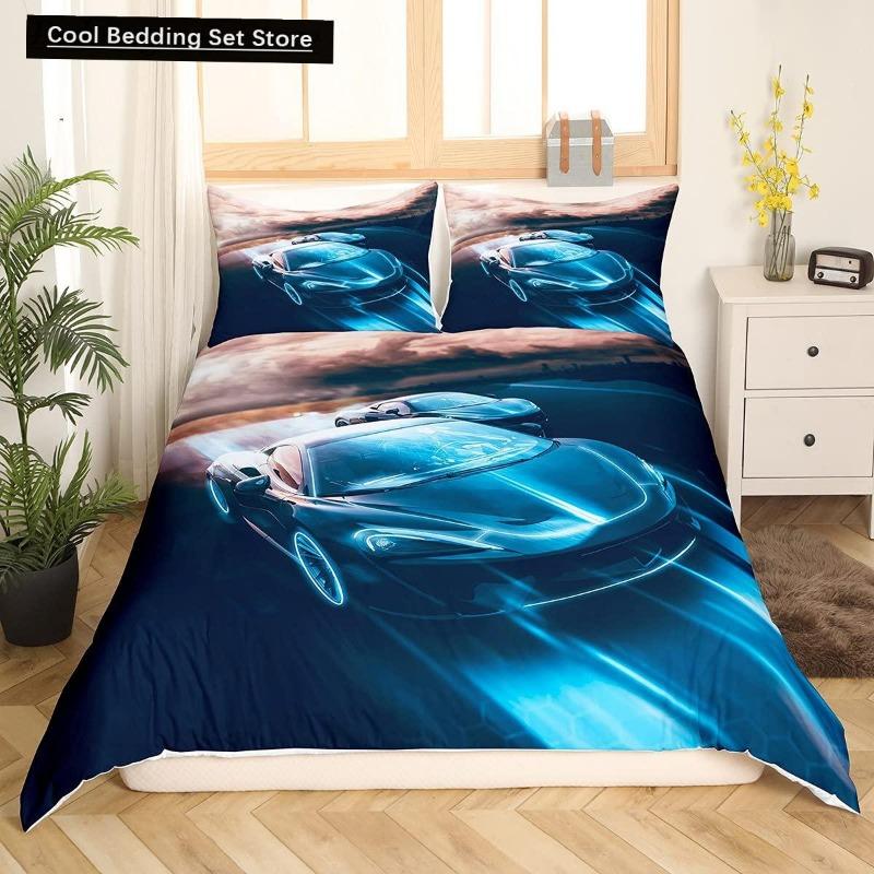

Нова Постільна Білизна Король Королева Гоночний Автомобіль Хлопчики Екстремальний Спорт Комплект Постільної Білизни 3D Крута Обкладинка для Ковдри Спідометр М яка Поліестерова Обкладинка для Ковдри EU Single 135x200cm