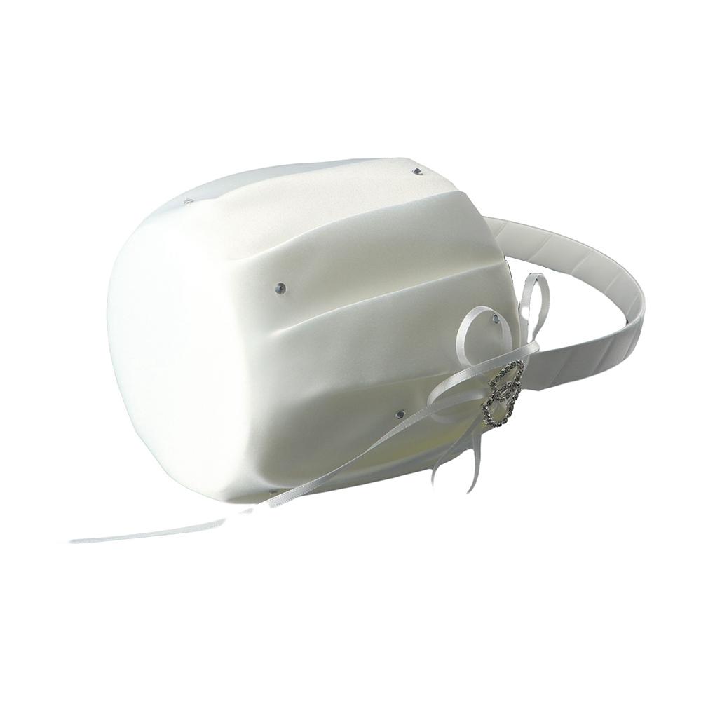 Double Bow Flower Girl Bridal Gift Flower Basket Party Decor Wedding Supplies Ring Pillow Basket