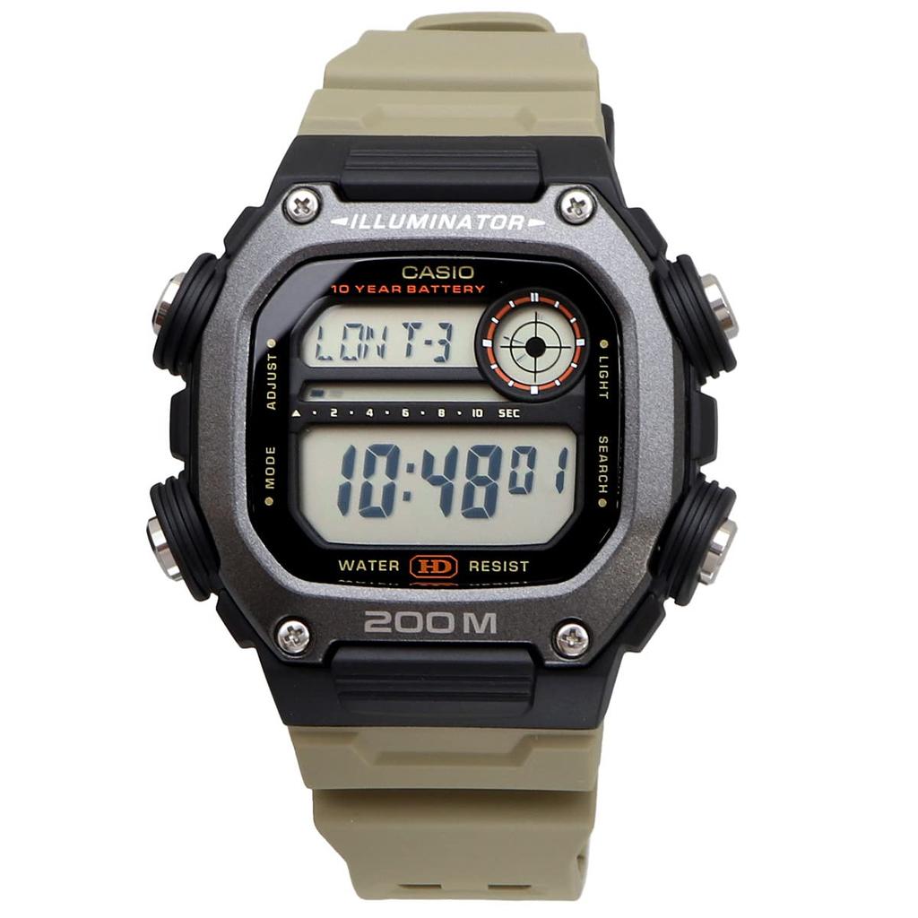 Casio Standard Digital Watch DW-291HX-5AV with Long Strap, Men's Khaki, International Model [Parallel Import]