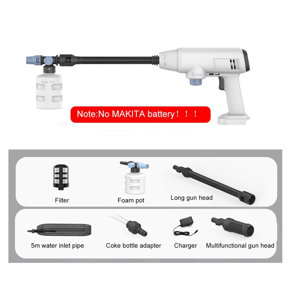35Bar 300W High Pressure Car Washer Water Gun Foam Generator Cordless Washing Machine Water Pump for Battery
