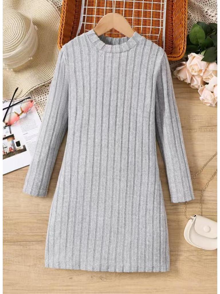 2025 Fall/Winter Slimming European & American Girls' Warm Dress