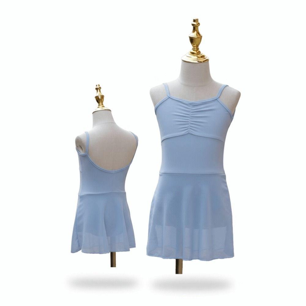 Chiffon Skirt Ballet Leotard Sleeveless Design Dance Leotard  Gymnastics Practice