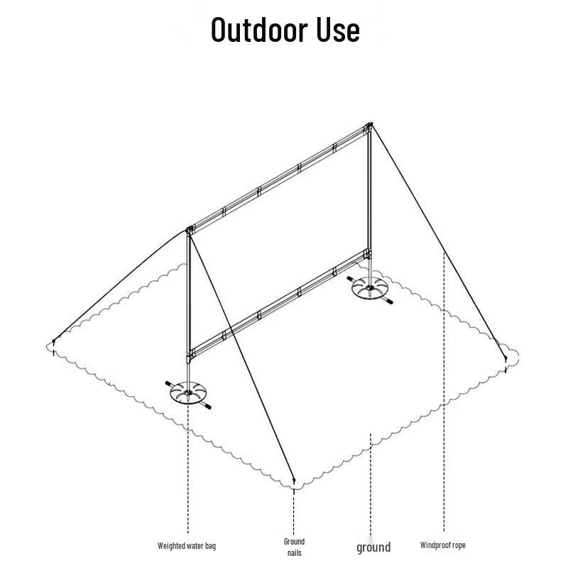 JMGO 100-inch Draagbaar Projectiescherm