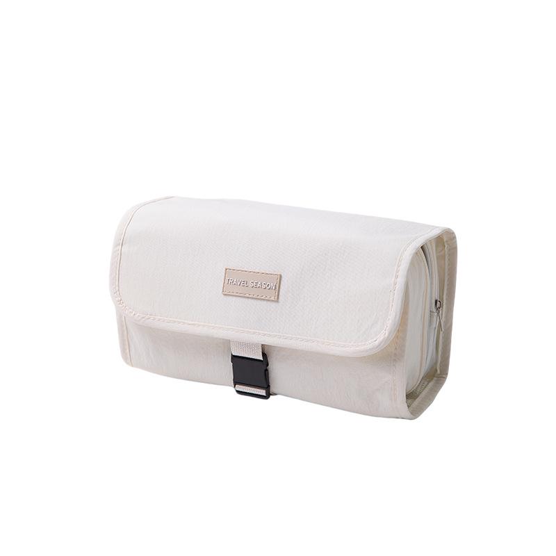 Twill Waterproof Hanging Toiletry and Makeup Organizer with Wet/Dry Separation