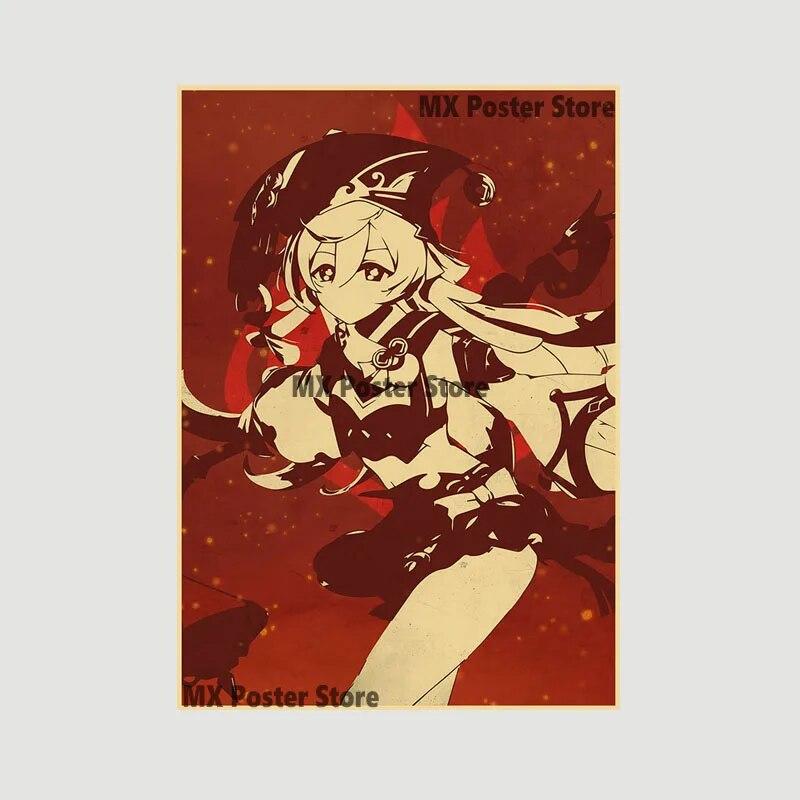 

Поп-игровые постеры, ретро принты на крафт-бумаге, винтажный декор для комнаты, украшение для дома, мультяшные настенные художественные картины, подарки 30x21cm