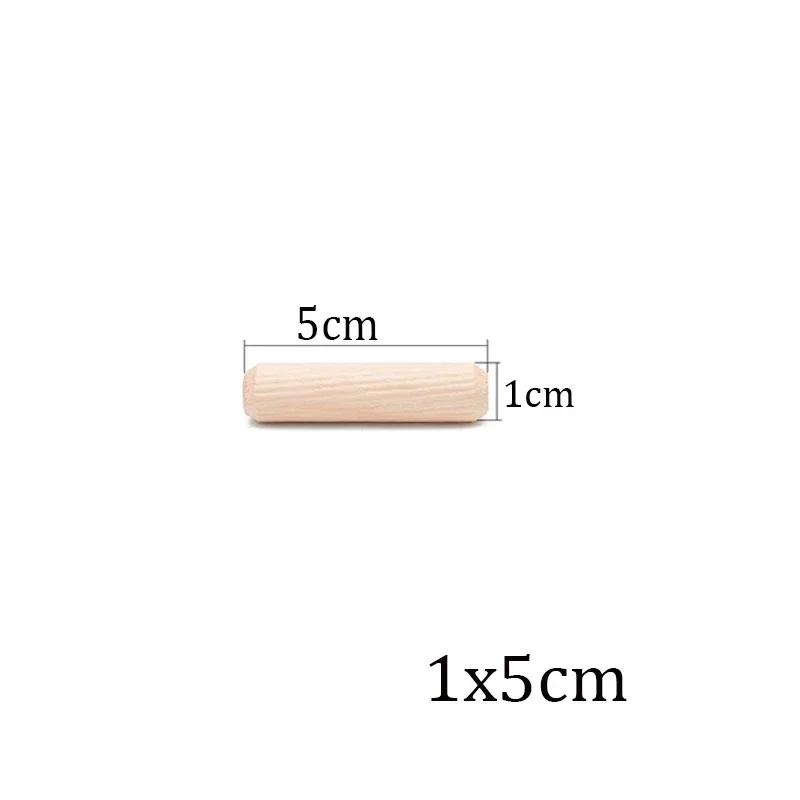 100/50 stücke Holzbearbeitung Dübel Handwerk Dübel Pins Stangen Set Möbel Beschlag Dübel Pin Holz Schrank Schublade Runde Geriffelte Holz