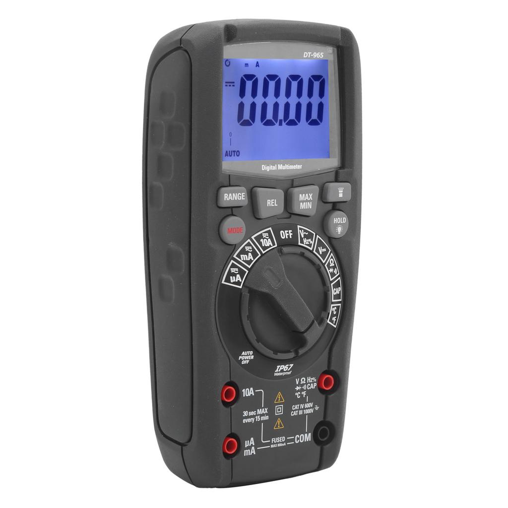 Digital Multimeter AC DC Voltage Current Resistance Capacitance Frequency Tester 6000 Counts