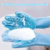 Pet Grooming Cleaning Gloves Dog Cat Bathing Shampoo Glove Scrubber Magic Dishwashing Cleanner Sponge Silicon Hair Removal Glove