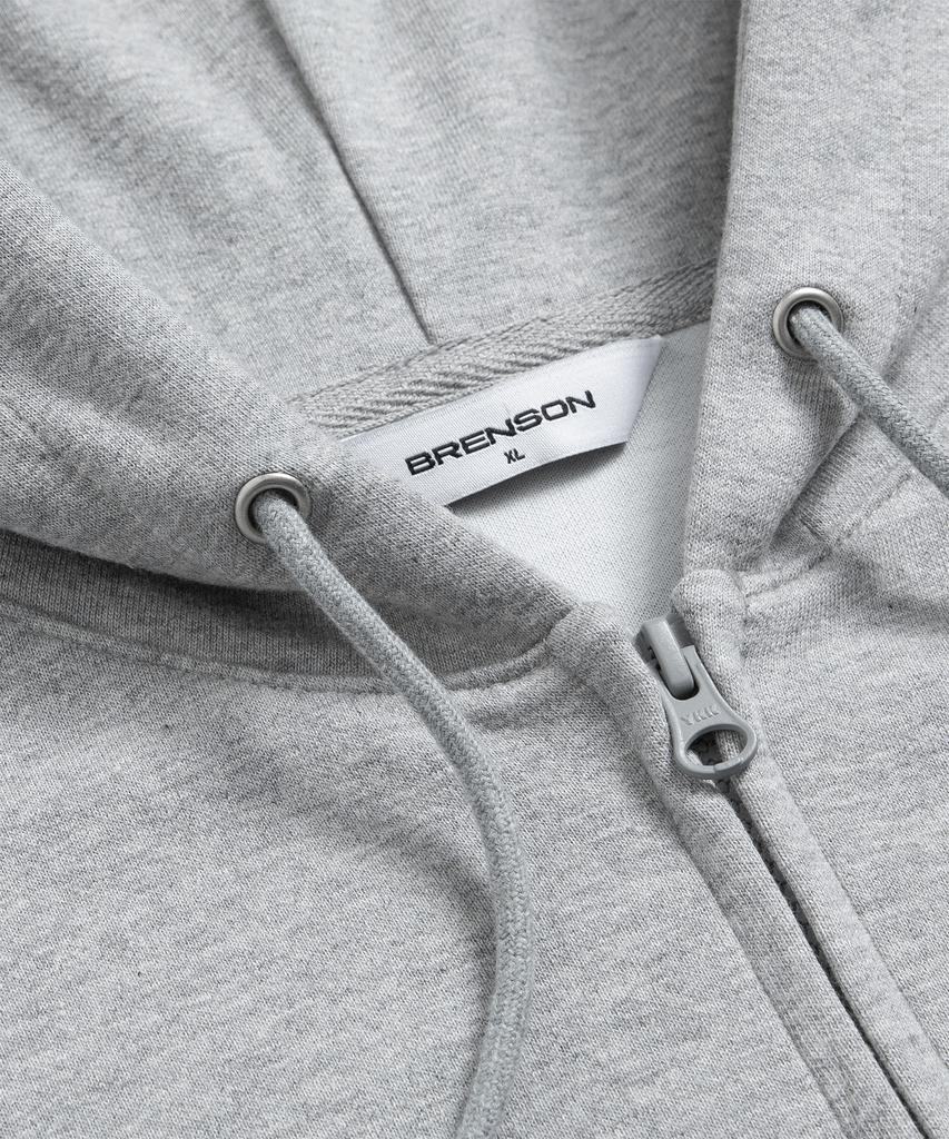 Brenson (Renew Ver.) Loose Fit 2-Way Sweat Zip-Up Hoodie ( 5 Colors ) ( Fleece Liner Option )