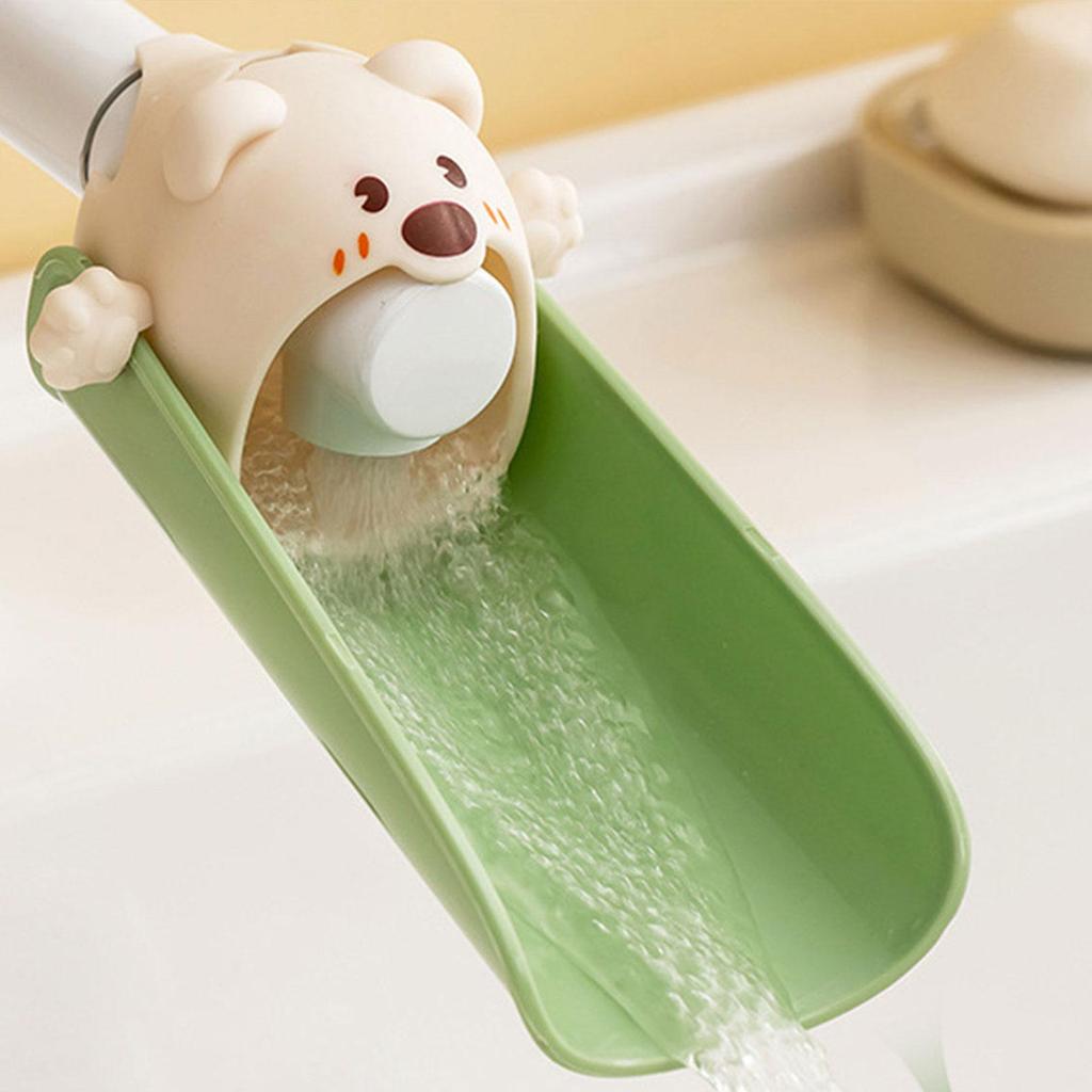 Multipurpose Cartoon Silicone Faucets Spout Extenders Splash-Proof Fun Baby Hand Washing Assistant For Kitchen Bathroom Sink