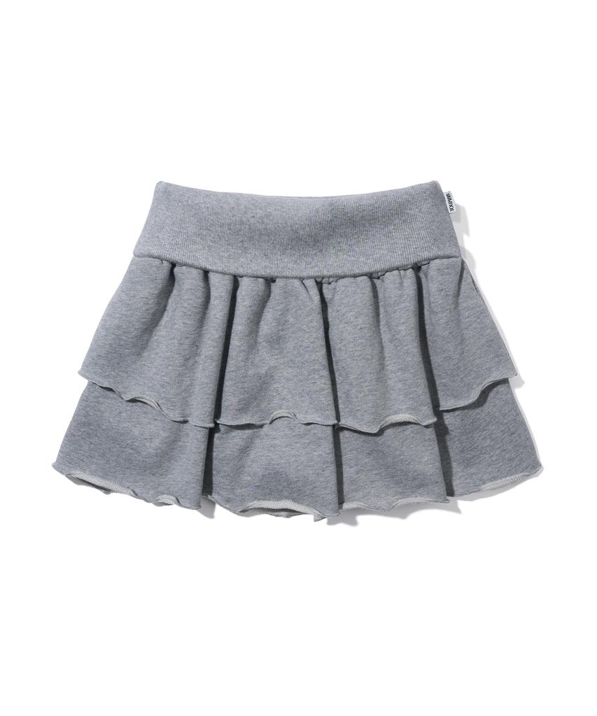 YOUHEE Cancan Jersey Skirt_Melange Gray
