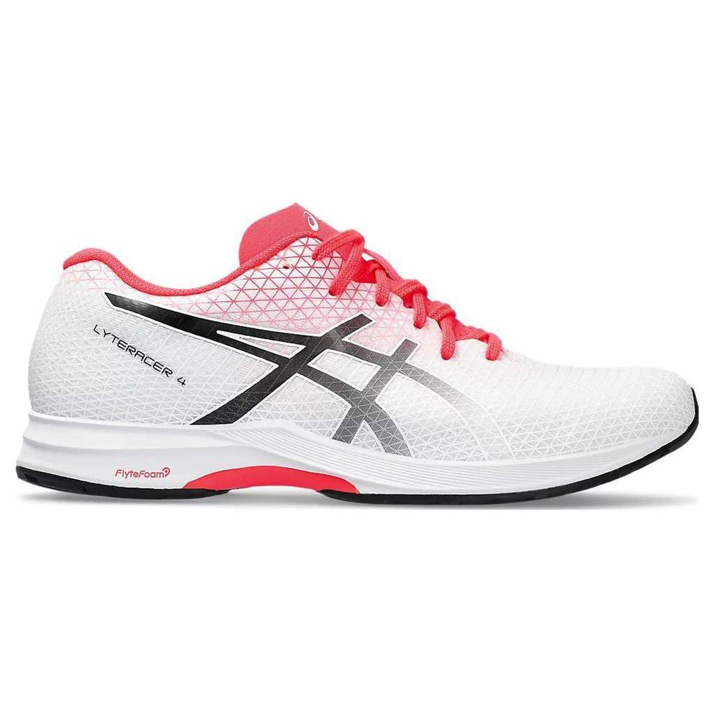 Asics Lyteracer 4 Cushioning Durable Low-Top Running Shoes Men Sneakers White Red 1011B349-110