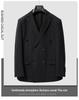 Men's Double-Breasted Striped Stretch Suit Set, Loose Fit, Plus Size for Big & Tall, Perfect for Weddings.