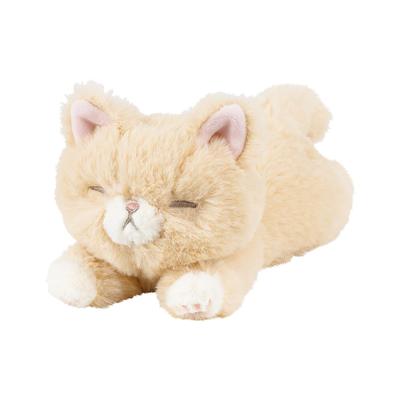 Mascote Livheart "Kutattobiyori" Gato Marrom (aprox.. 20cm de comprimento) Brinquedo de Pelúcia Apoio de Braço Fofo 37111-32