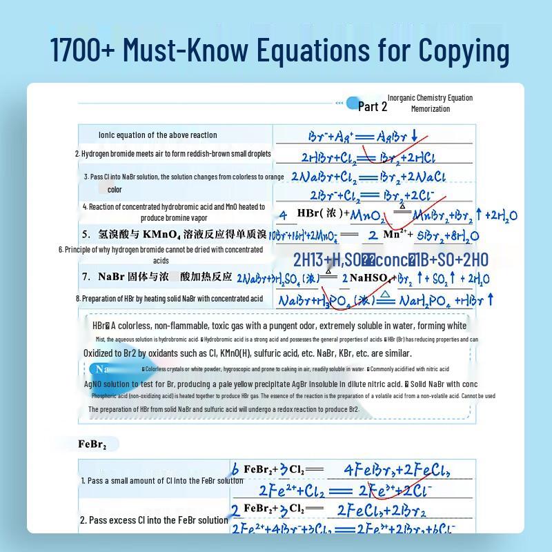 Yibei High School Chemistry Equation Practice Book