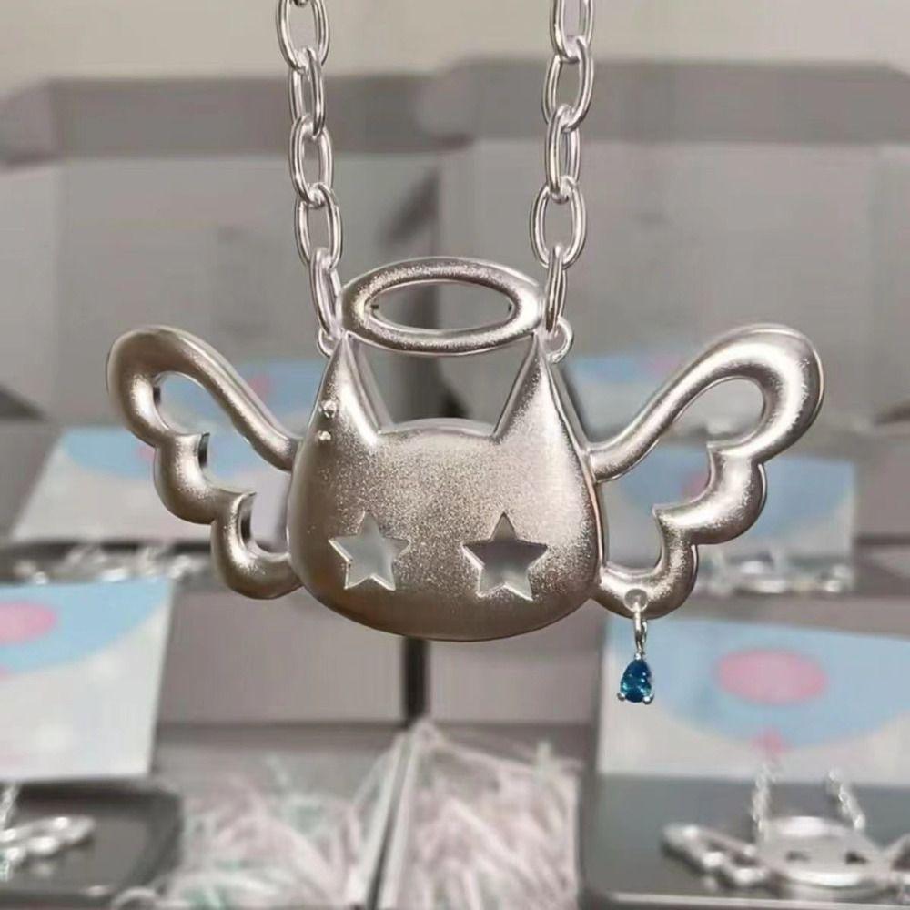 Angel Wings Neck Chain Y2K Style Necklace Creative Pendant Necklace  Charm Accessories