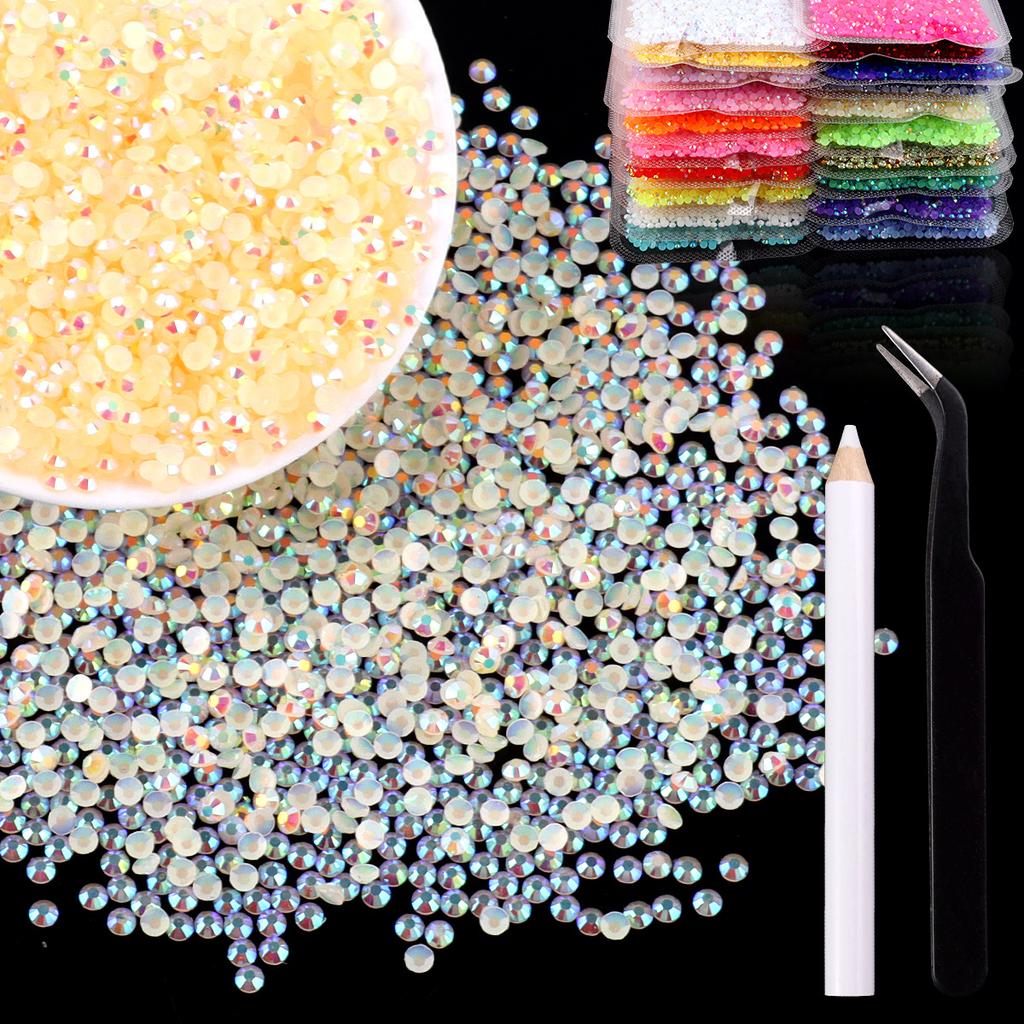 2Mm3Mm4Mm Flat Bottom Resin Drill Diy Handmade Mobile Phone Case Beauty Sticker Drill