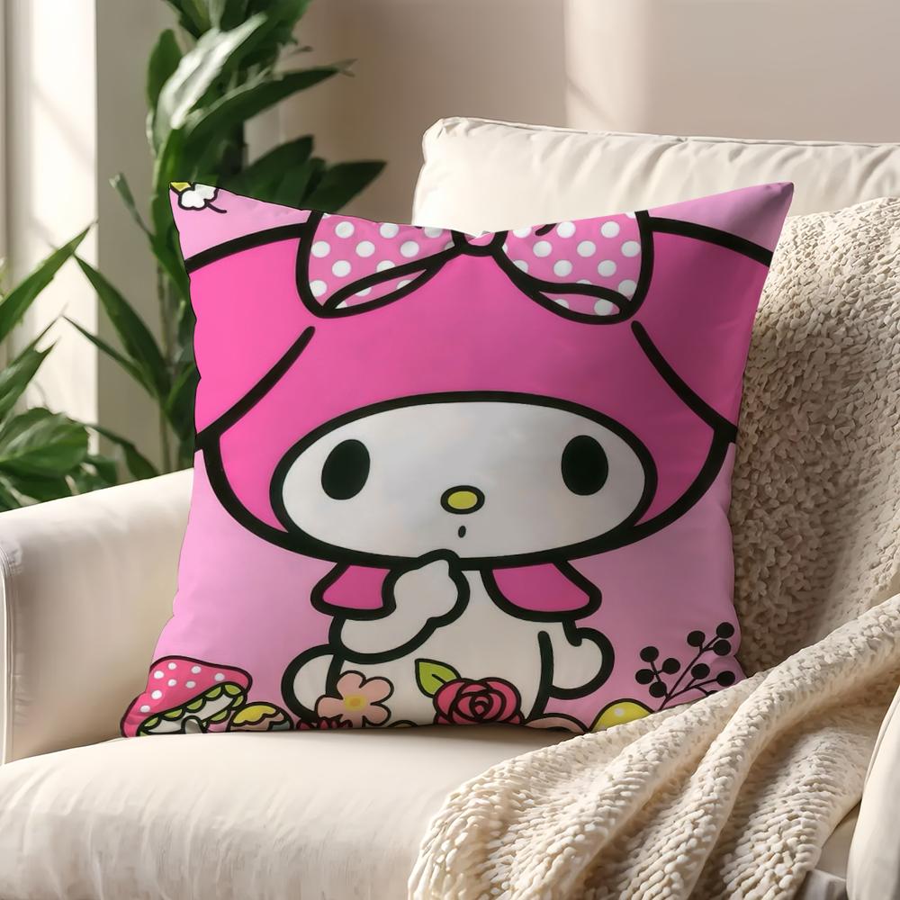 My MMelody Kawaii cushion cover For Pillow Printing Sofa Decoration Home Car Room Coffee Shop Office Nordic Simplicity