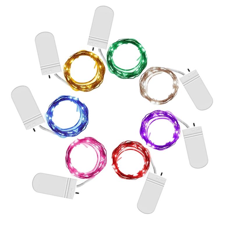 LED String Lights for Gifts & Cakes - Button Battery Copper Wire Holiday Decor