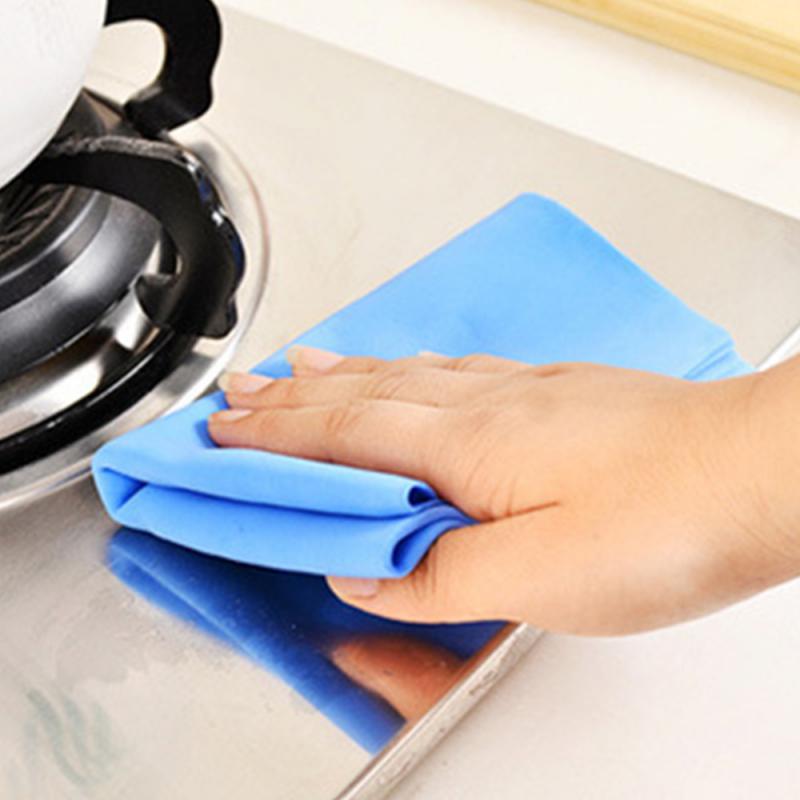 Kitchen Towel Sports Pva Kitchen Accessories Dishwashing Towel Travel Cleaning Tools Terry Cloth Soft Solid Color Household