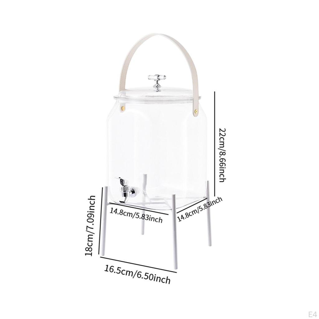 Beverage Dispenser And Jug Handling with Water Juice Cover