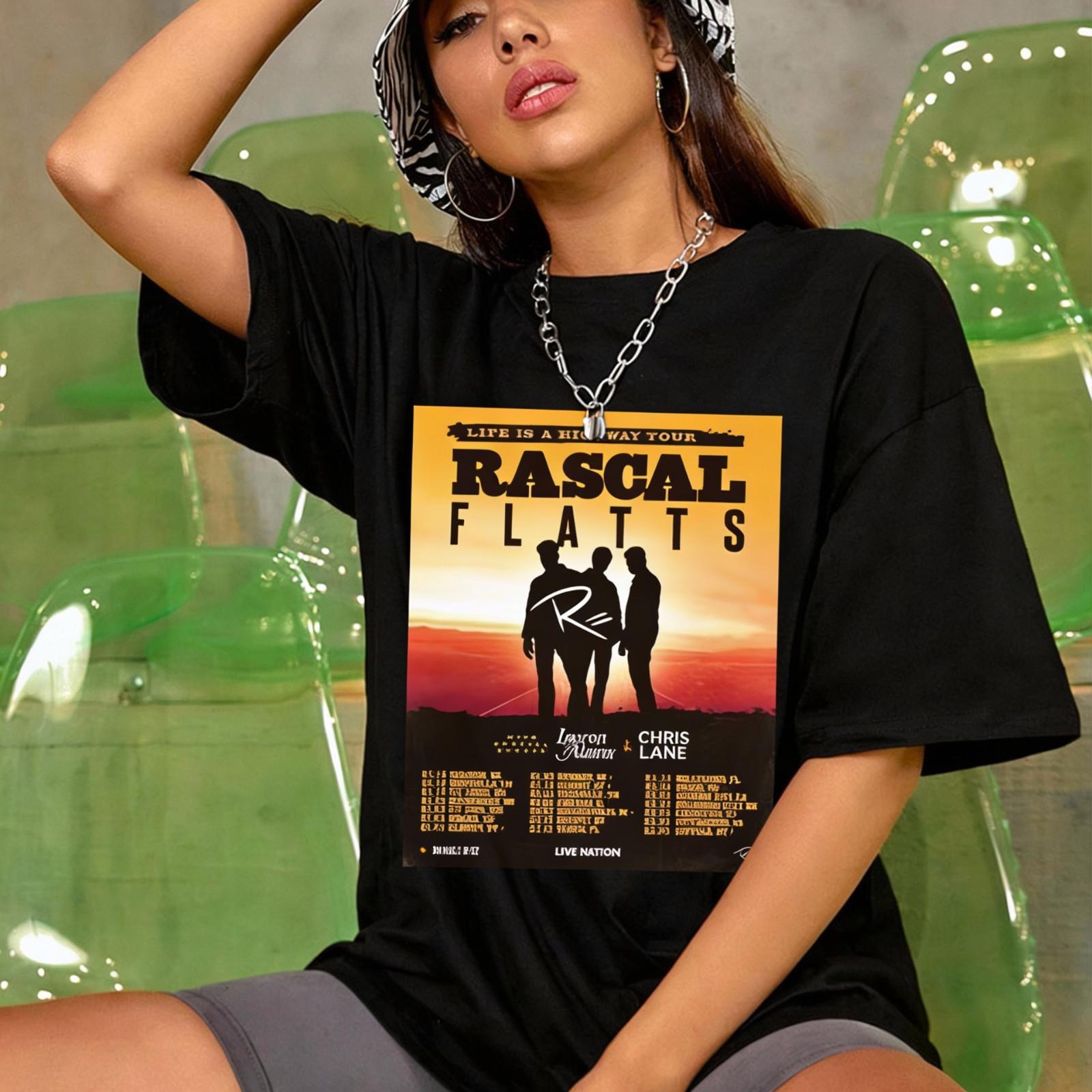 Rascal Flatts Comeback with 2026 LIFE IS A HIGHWAY TOUR T Shirt NWT XXL