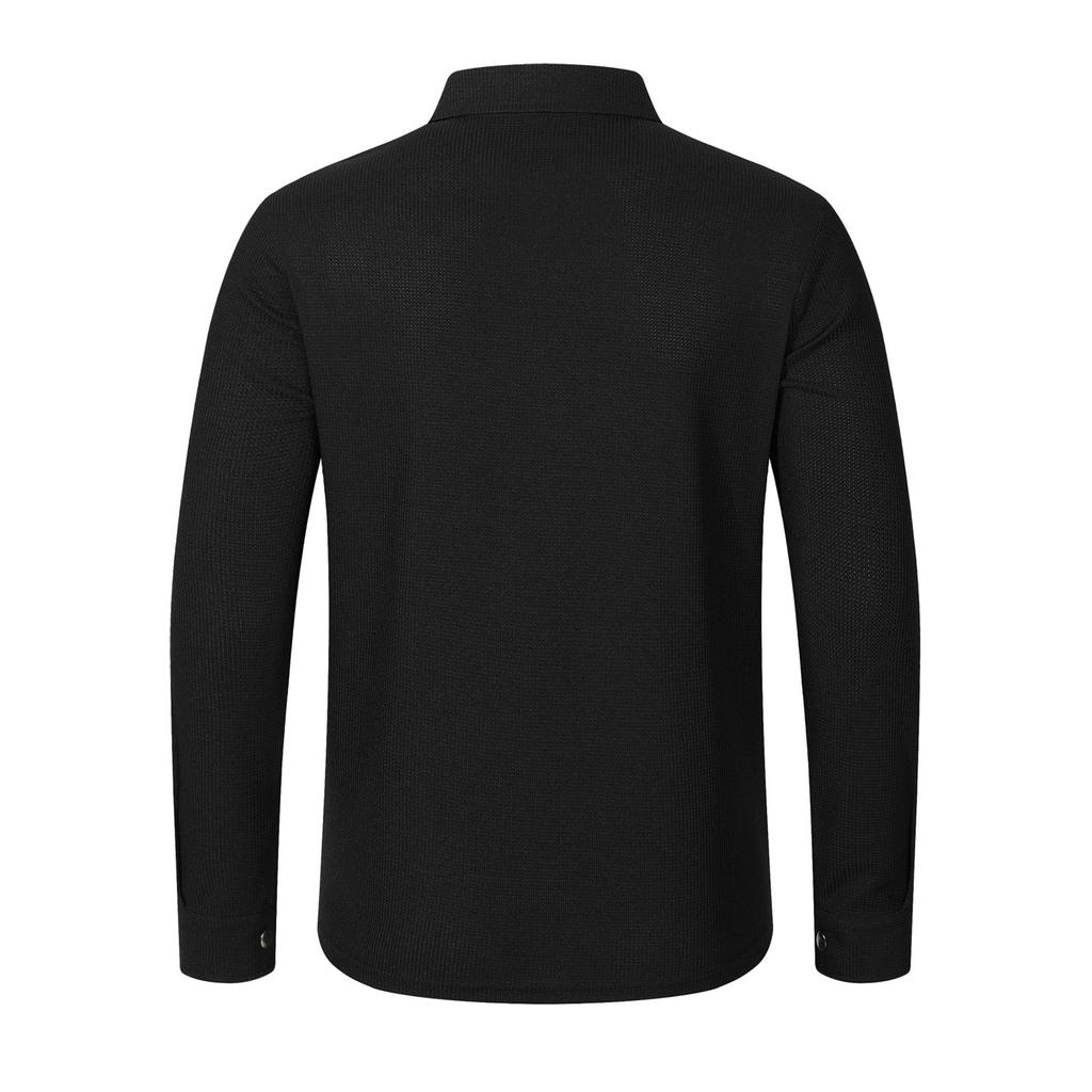 Men's Relaxed-Fit Casual Jacket Long-Sleeve Outerwear