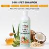 5-in-1 Haustier-Shampoo Haferflocken Kokosnuss Aloe Vera Honig Formel Beruhigt Empfindliche Haut Geruchsentferner Macht das Fell Weich