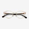 Alloaiweeo [Aloxrounz] Round Panto Browline Ara9102 C3 Peach/Leopard