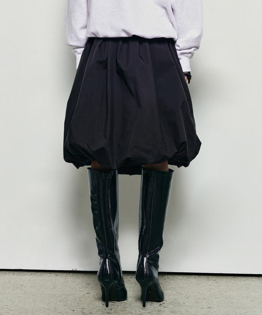 Nigaennikol Butterfly Volume Balloon Skirt_Black