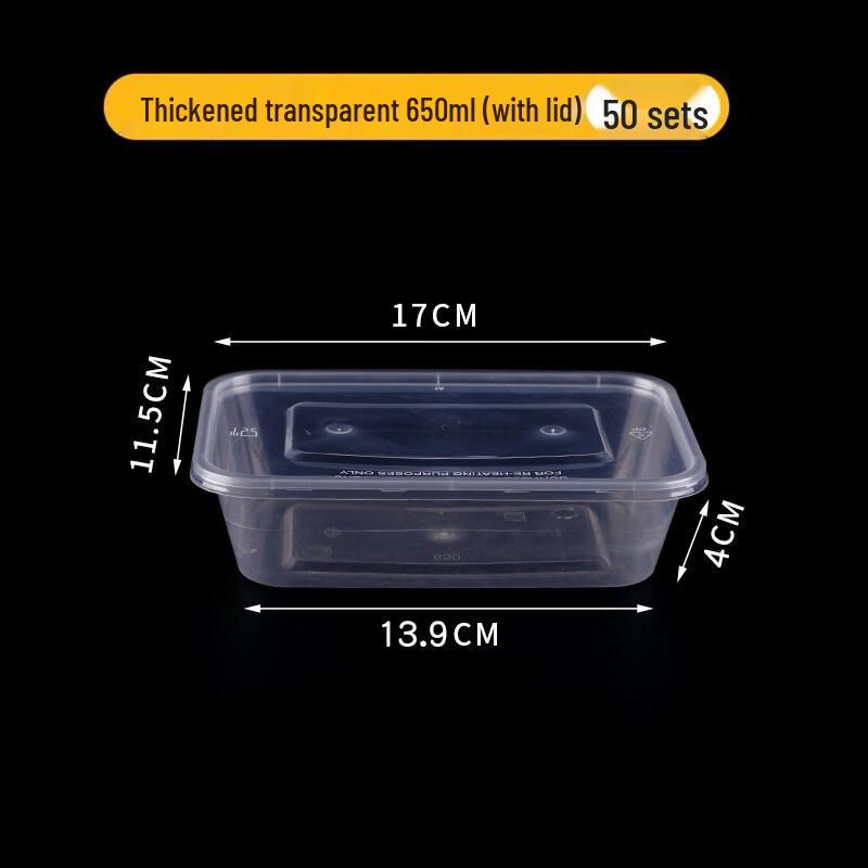 ZISIZ Disposable Meal Prep Container