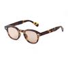 Fashion Transparent Elliptical Sunglasses Women Men  Retro Rivet Tortoise Small Square Sun Glasses UV400