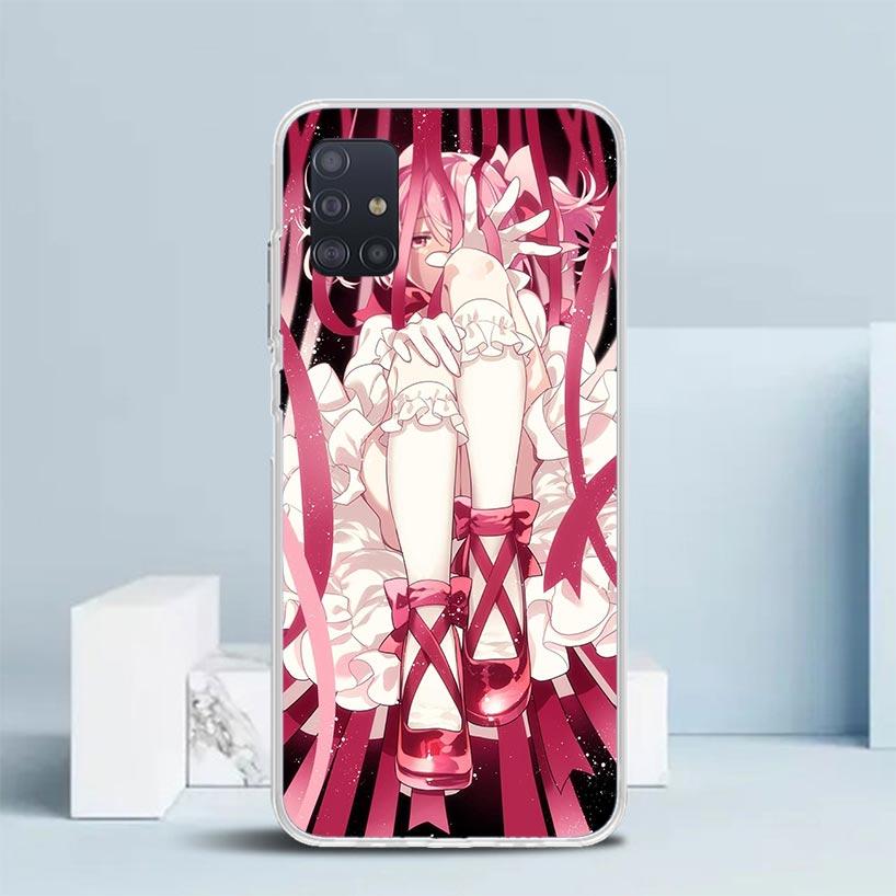 Madoka Magica Anime Soft Cover for Samsung Galaxy A12 A22 A32 A52 A72 A02S Phone Case Note 20 Ultra 10 S10 Plus A51 A71 A50S A20